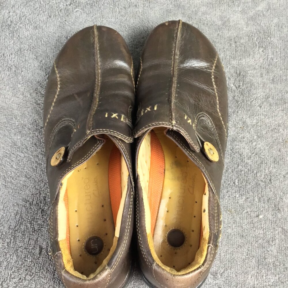Clarks Un.Loop Brown Leather Unstructured Shoes 7… - image 5